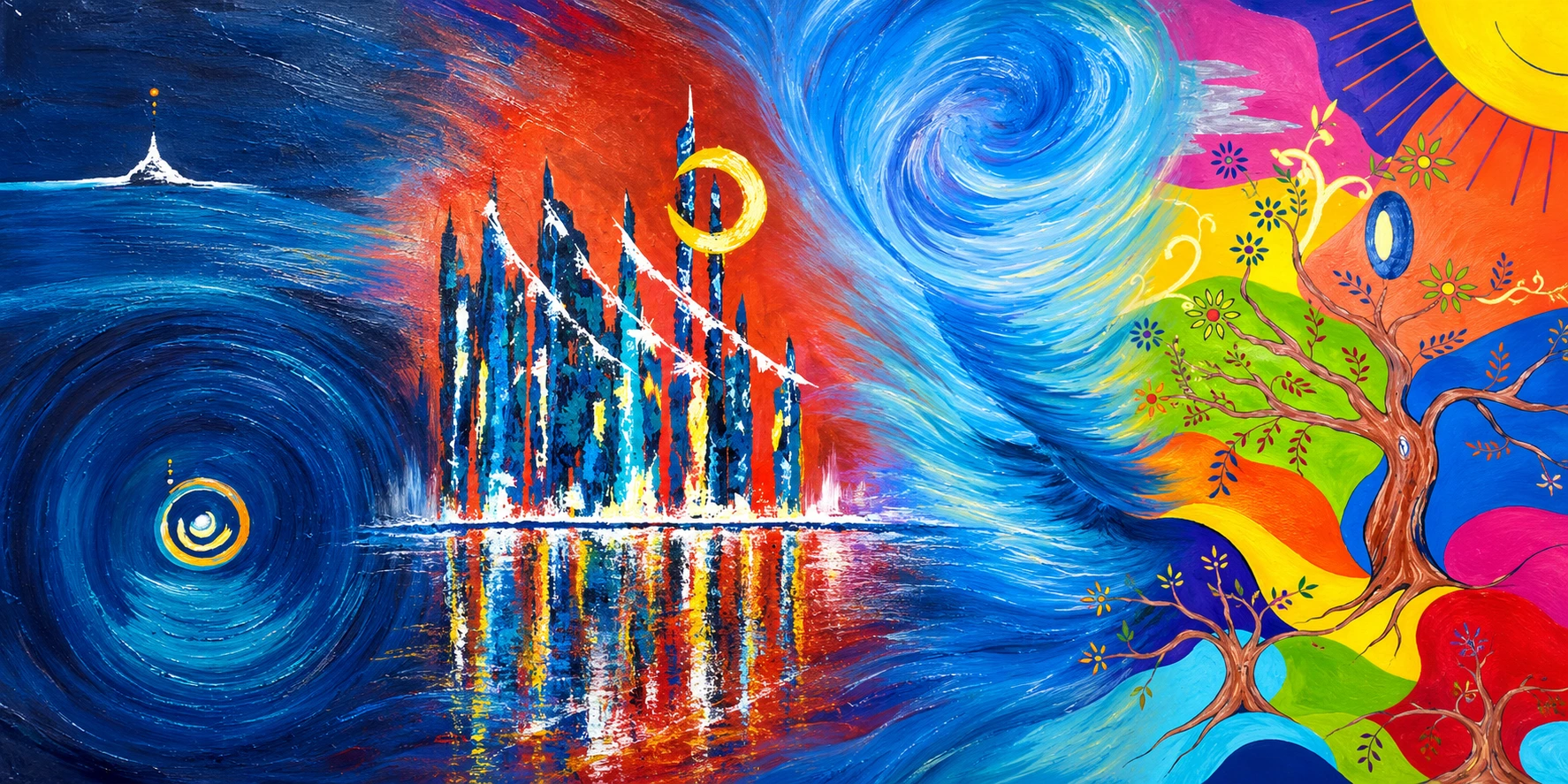 Composition de plusieurs tableaux de Jocely