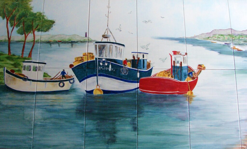 Pêcheurs à l&rsquo;ancrage