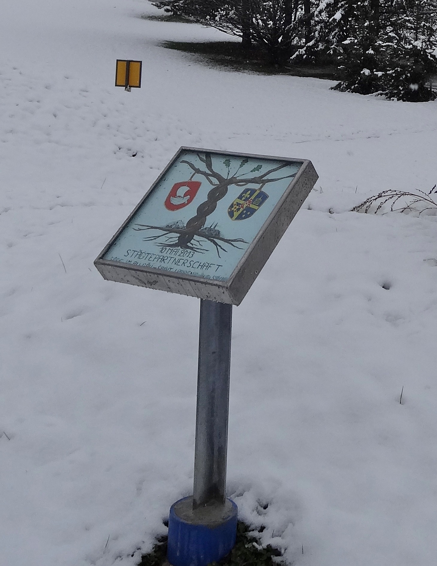 Plaque commémorative pour une municipalité
